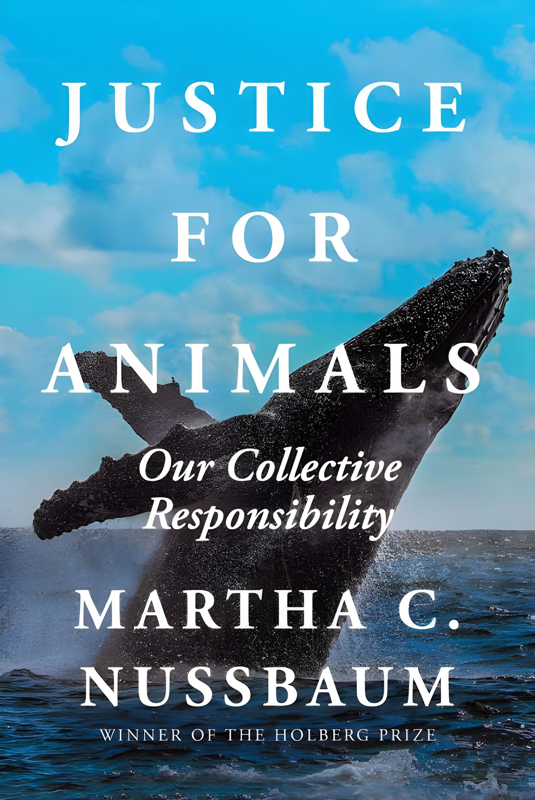 Book cover of "Justice for Animals" by Martha Nussbaum